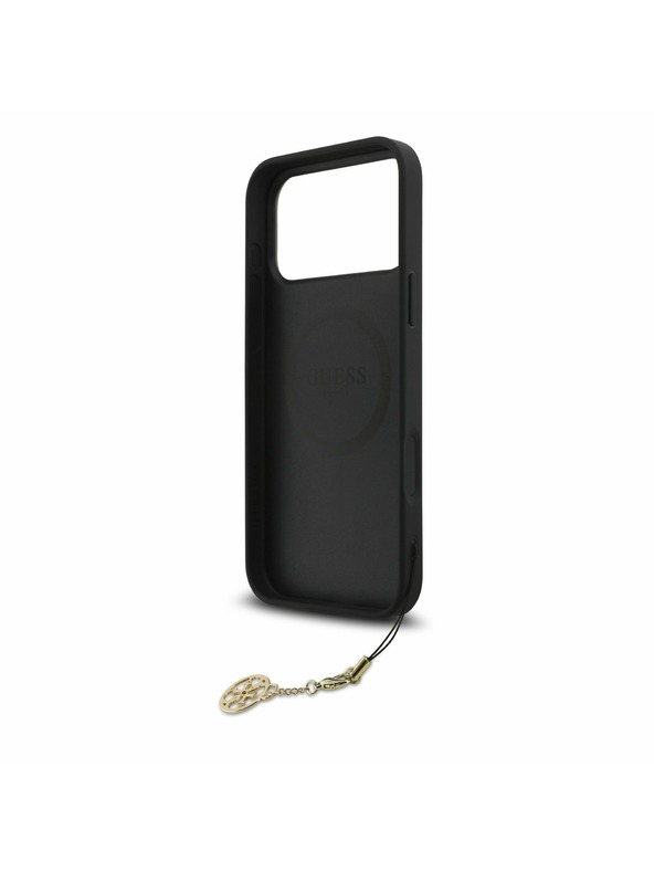 Guess Guess 4G Charm MagSafe Hátlap iPhone 17 Pro Max-hoz Tone on Tone Szürke