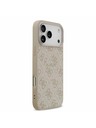 Guess Guess PU Bőr 4G Színes Gyűrű MagSafe Hátlap iPhone 17 Pro Max-hoz Rózsaszín