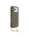 Guess Guess 4G Charm MagSafe Hátlap iPhone 17 Pro Max-hoz Tone on Tone Barna