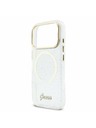 Guess Guess IML Glitter Script Pánt MagSafe Hátlap iPhone 17 Pro Max-hoz Átlátszó