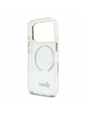Guess Guess IML Glitter Script Pánt MagSafe Hátlap iPhone 17 Pro Max-hoz Átlátszó