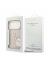 Guess Guess PU Grained 4G Logo Állvány Kamera Keret Hátlap iPhone 17 Pro Max-hoz Rózsaszín
