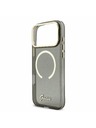 Guess Guess IML Glitter Script Pánt MagSafe Hátlap iPhone 17 Pro Max-hoz Fekete