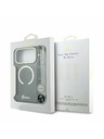 Guess Guess IML Glitter Script Pánt MagSafe Hátlap iPhone 17 Pro Max-hoz Fekete