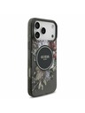 Guess Guess IML Flowers Pánt MagSafe Hátsó Tok iPhone 17 Pro Max-hoz Fekete