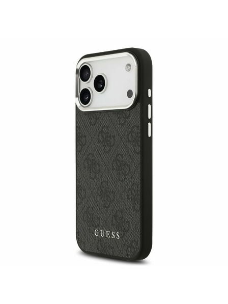 Guess Guess 4G MagSafe Hátsó Tok iPhone 17 Pro Max-hoz Fekete
