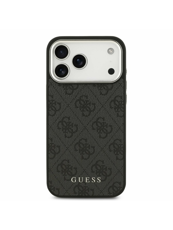 Guess Guess 4G MagSafe Hátsó Tok iPhone 17 Pro Max-hoz Fekete