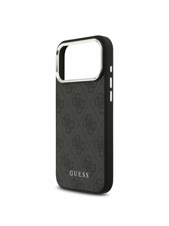 Guess Guess 4G MagSafe Hátsó Tok iPhone 17 Pro Max-hoz Fekete