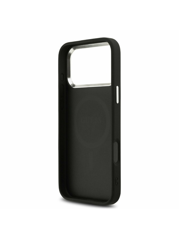 Guess Guess 4G MagSafe Hátsó Tok iPhone 17 Pro Max-hoz Fekete