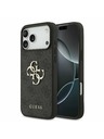 Guess Guess PU 4G Metal Logo Hátsó Tok iPhone 17 Pro Max-hoz Szürke