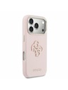 Guess Guess PU Resin Logo Hátsó Tok iPhone 17 Pro Max-hoz Rózsaszín