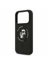 Karl Lagerfeld Karl Lagerfeld Liquid Silicone Karl and Choupette MagSafe Hátsó Tok iPhone 17 Pro Max-hoz Fekete