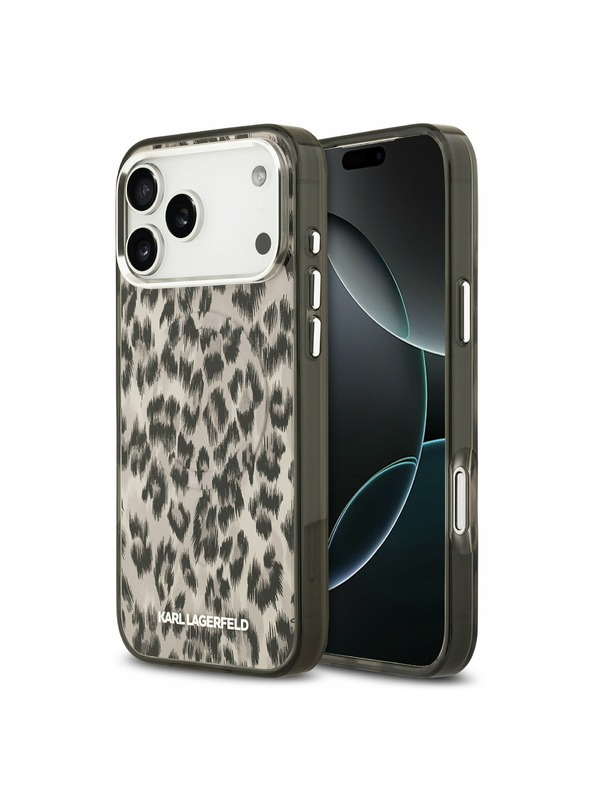 Karl Lagerfeld Karl Lagerfeld IML Leopard MagSafe Hátsó Tok iPhone 17 Pro Max-hoz Barna