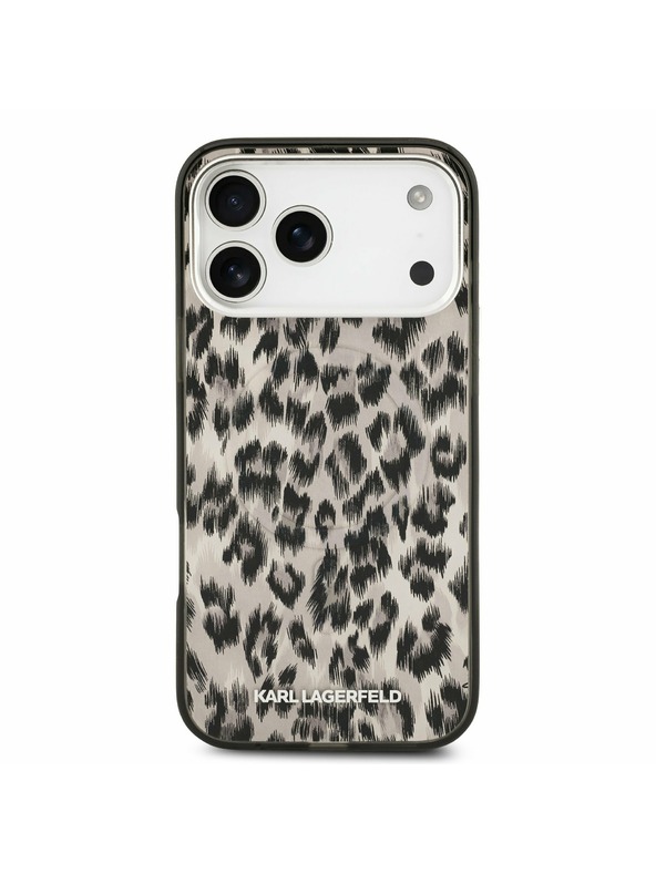 Karl Lagerfeld Karl Lagerfeld IML Leopard MagSafe Hátsó Tok iPhone 17 Pro Max-hoz Barna