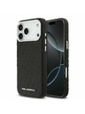 Karl Lagerfeld Karl Lagerfeld Grained PU Repeated Logo MagSafe Hátsó Tok iPhone 17 Pro Max-hoz Fekete