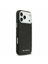 Karl Lagerfeld Karl Lagerfeld Grained PU Repeated Logo MagSafe Hátsó Tok iPhone 17 Pro Max-hoz Fekete