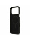 Karl Lagerfeld Karl Lagerfeld Grained PU Repeated Logo MagSafe Hátsó Tok iPhone 17 Pro Max-hoz Fekete
