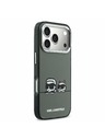 Karl Lagerfeld Karl Lagerfeld IML K&CH Heads Logo MagSafe Hátsó Tok iPhone 17 Pro Max-hoz Fekete