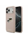 Karl Lagerfeld Karl Lagerfeld Liquid Silicone Double Heads MagSafe Hátsó Tok iPhone 17 Pro Max-hoz Rózsaszín