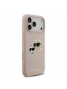 Karl Lagerfeld Karl Lagerfeld Liquid Silicone Double Heads MagSafe Hátsó Tok iPhone 17 Pro Max-hoz Rózsaszín
