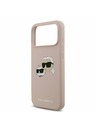 Karl Lagerfeld Karl Lagerfeld Liquid Silicone Double Heads MagSafe Hátsó Tok iPhone 17 Pro Max-hoz Rózsaszín