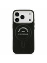 Karl Lagerfeld Karl Lagerfeld PU RSG Logo MagSafe Hátsó Tok iPhone 17 Pro Max-hoz Fekete