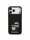 Karl Lagerfeld Karl Lagerfeld Liquid Silicone K&CH Sketch MagSafe Hátsó Tok iPhone 17 Pro Max-hoz Fekete
