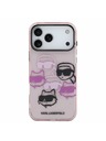 Karl Lagerfeld Karl Lagerfeld IML Multi K&CH Heads Hátsó Tok iPhone 17 Pro Max-hoz Rózsaszín