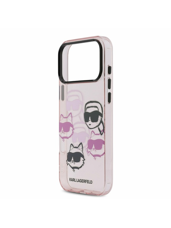 Karl Lagerfeld Karl Lagerfeld IML Multi K&CH Heads Hátsó Tok iPhone 17 Pro Max-hoz Rózsaszín