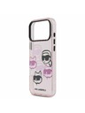 Karl Lagerfeld Karl Lagerfeld IML Multi K&CH Heads Hátsó Tok iPhone 17 Pro Max-hoz Rózsaszín