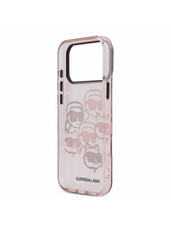 Karl Lagerfeld Karl Lagerfeld IML Multi K&CH Heads Hátsó Tok iPhone 17 Pro Max-hoz Rózsaszín