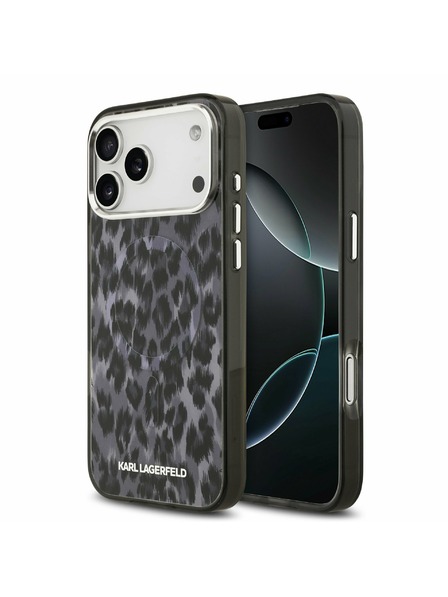 Karl Lagerfeld Karl Lagerfeld IML Leopard MagSafe Hátsó Tok iPhone 17 Pro Max-hoz Szürke