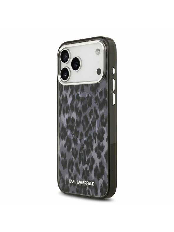 Karl Lagerfeld Karl Lagerfeld IML Leopard MagSafe Hátsó Tok iPhone 17 Pro Max-hoz Szürke