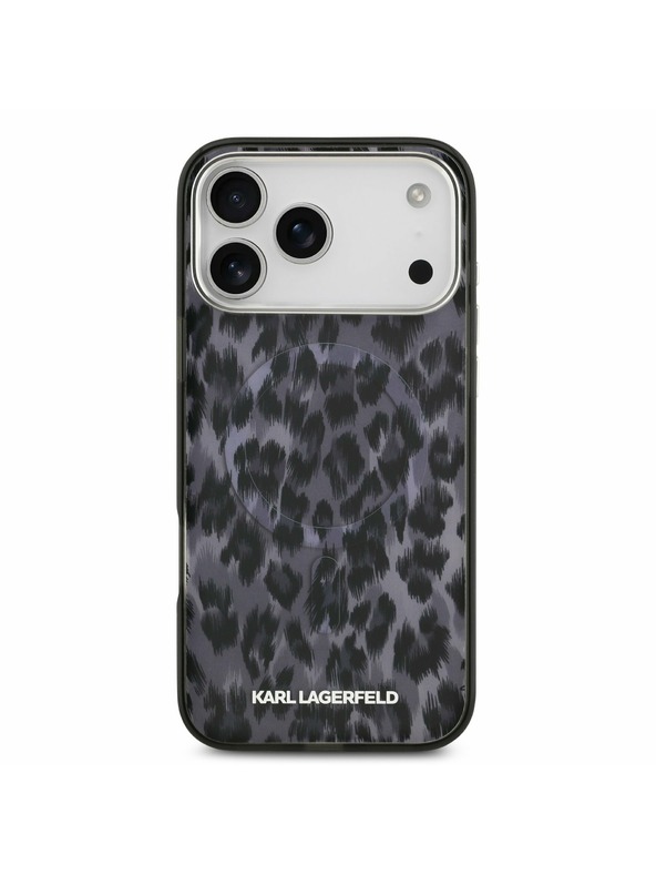 Karl Lagerfeld Karl Lagerfeld IML Leopard MagSafe Hátsó Tok iPhone 17 Pro Max-hoz Szürke