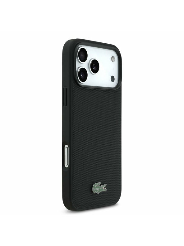 Lacoste Lacoste Iconic Petit Pique MagSafe Hátsó Tok + Pénztárca iPhone 17 Pro Max-hoz Fekete