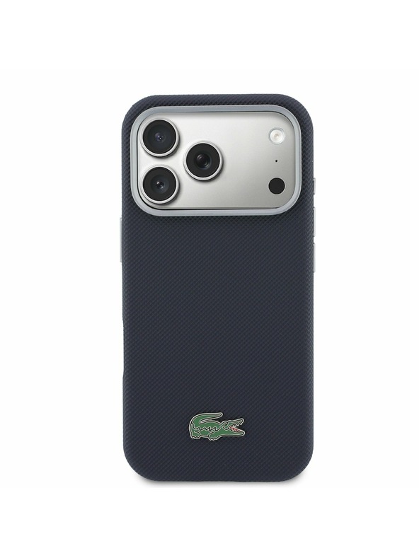 Lacoste Lacoste PVC Petit Pique Semi Wrap MagSafe Tok iPhone 17 Pro Max-hoz Sötétkék