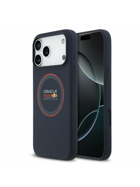 Red Bull Red Bull Szilikon Piros Gyűrű MagSafe Hátlap iPhone 17 Pro Max Tengerészkék