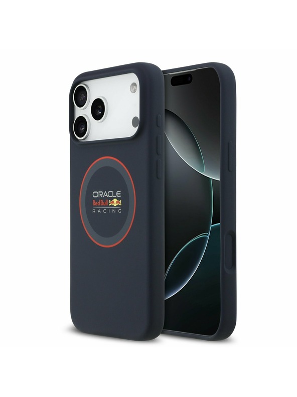 Red Bull Red Bull Szilikon Piros Gyűrű MagSafe Hátlap iPhone 17 Pro Max Tengerészkék