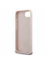 Guess Guess PU 4G Strass Háromszög Metal Logo Hátlap iPhone 16e/17e Rózsaszín
