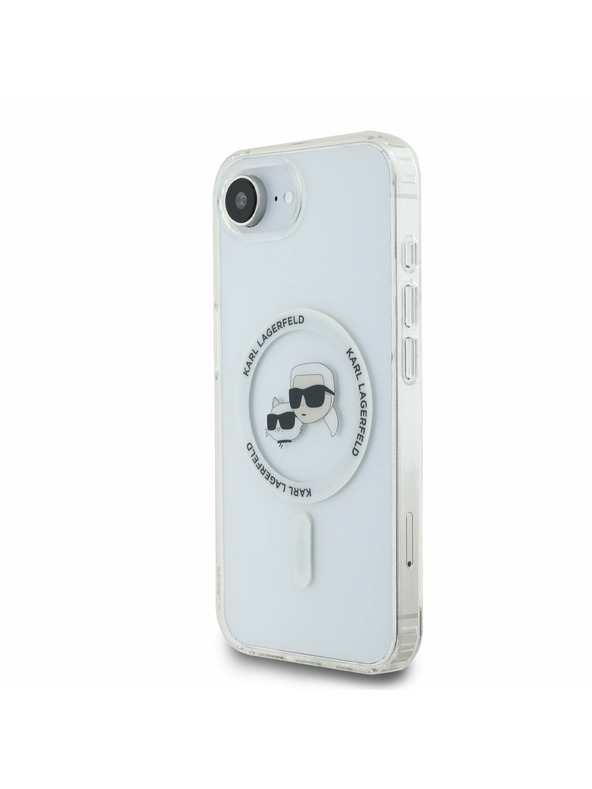 Karl Lagerfeld Karl Lagerfeld IML K&CH Fejek Metal Keret MagSafe Hátlap iPhone 16e/17e Átlátszó