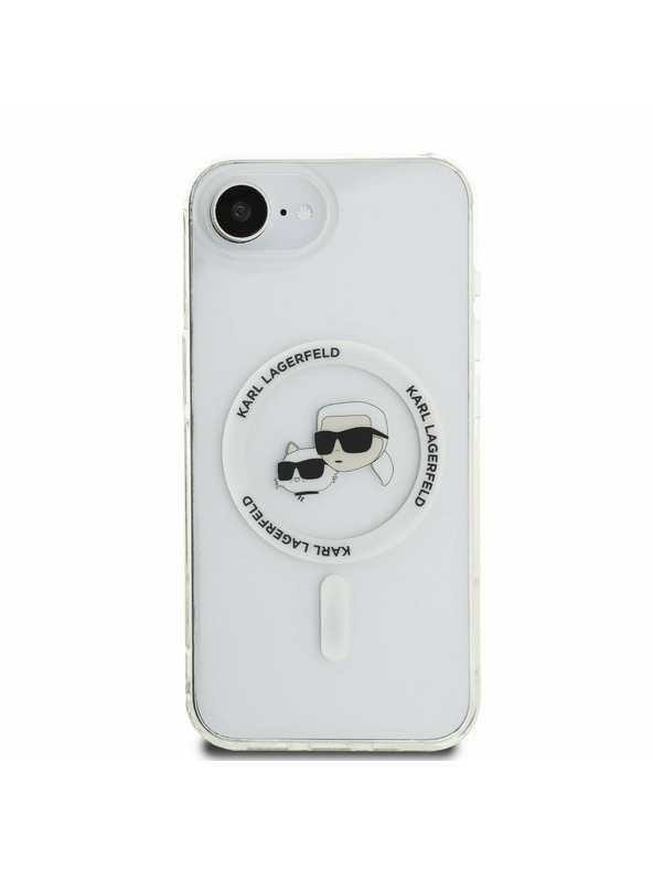 Karl Lagerfeld Karl Lagerfeld IML K&CH Fejek Metal Keret MagSafe Hátlap iPhone 16e/17e Átlátszó