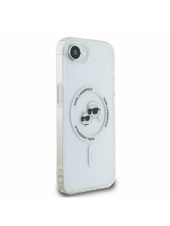 Karl Lagerfeld Karl Lagerfeld IML K&CH Fejek Metal Keret MagSafe Hátlap iPhone 16e/17e Átlátszó