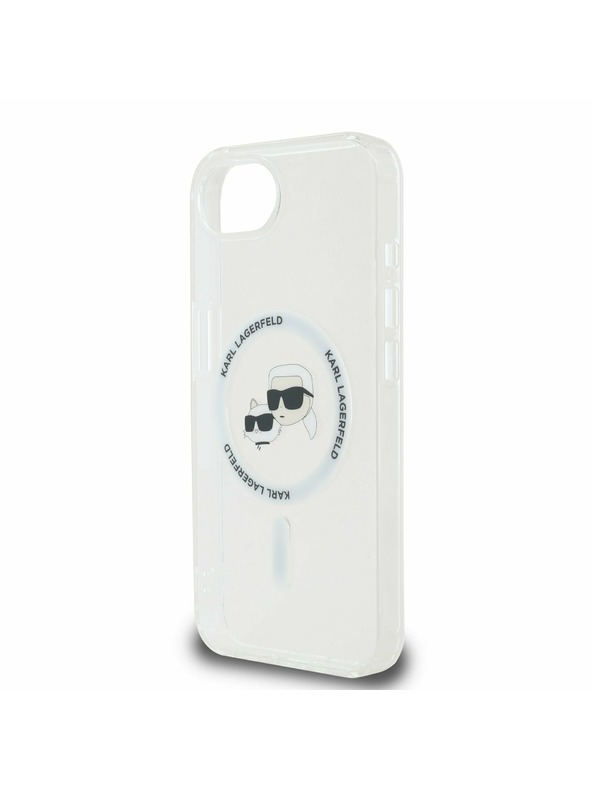 Karl Lagerfeld Karl Lagerfeld IML K&CH Fejek Metal Keret MagSafe Hátlap iPhone 16e/17e Átlátszó