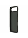 DKNY DKNY PU Bőr Kockás Minta és Csík Hátlap iPhone Air Fekete