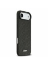 DKNY DKNY PU Bőr Rács Minta Magsafe Hátlap iPhone Air Fekete