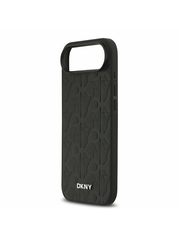 DKNY DKNY PU Bőr Rács Minta Magsafe Hátlap iPhone Air Fekete