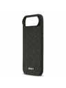 DKNY DKNY PU Bőr Rács Minta Magsafe Hátlap iPhone Air Fekete