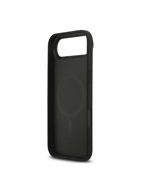 DKNY DKNY PU Bőr Rács Minta Magsafe Hátlap iPhone Air Fekete