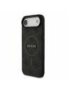 Guess Guess PU Bőr 4G Színes Gyűrű MagSafe Hátlap iPhone Air Fekete