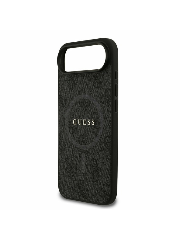 Guess Guess PU Bőr 4G Színes Gyűrű MagSafe Hátlap iPhone Air Fekete